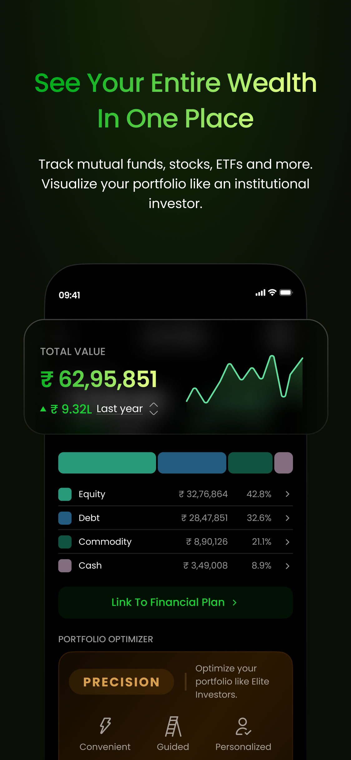 See your entire wealth in one place